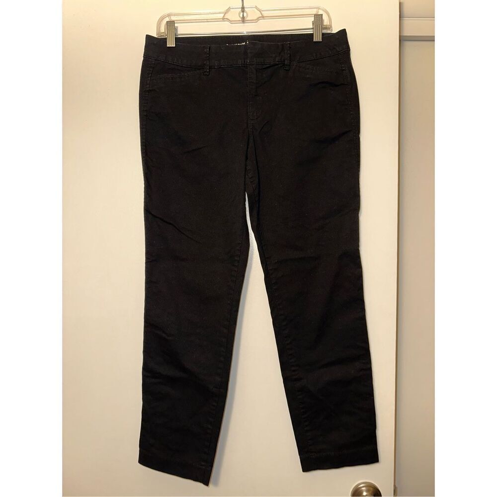 Old Navy Women’s Chino Pixie Pants Solid Black Size 8 EUC